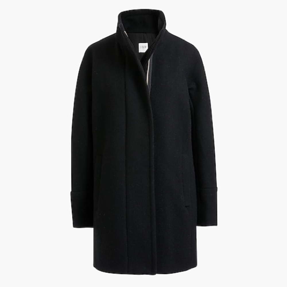J Crew Factory Classic Black Womens City coat AB945